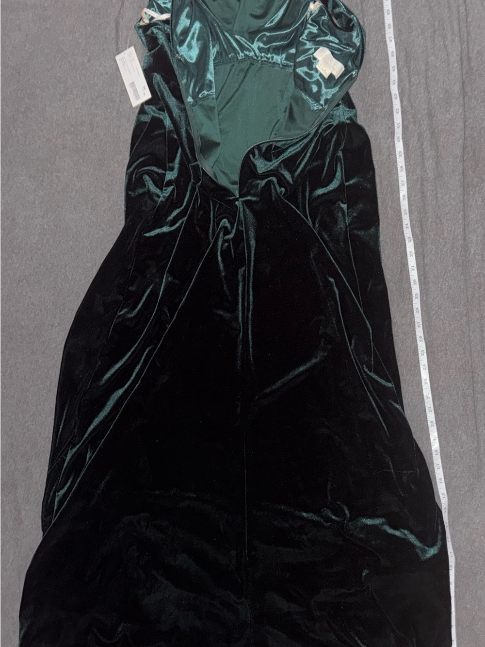 Jenny Yoo Sullivan Maternity Gown Women’s Size 10 Stretch Velvet Maxi Dress - Picture 8 of 10